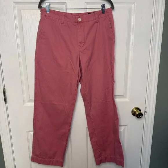 Vineyard Vines Men’s Island Chino Pant Size 32 x 30 Salmon Pink Color GUC - Picture 1 of 5